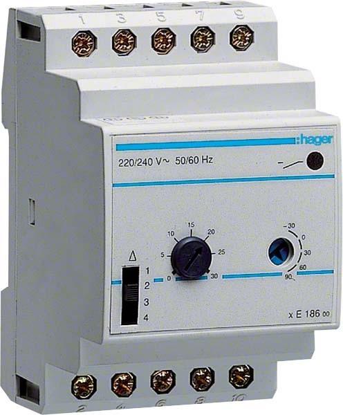 Image du produit Hager HAG EK186 1W 230V 2A Thermostat multigamme sans sonde 3PLE