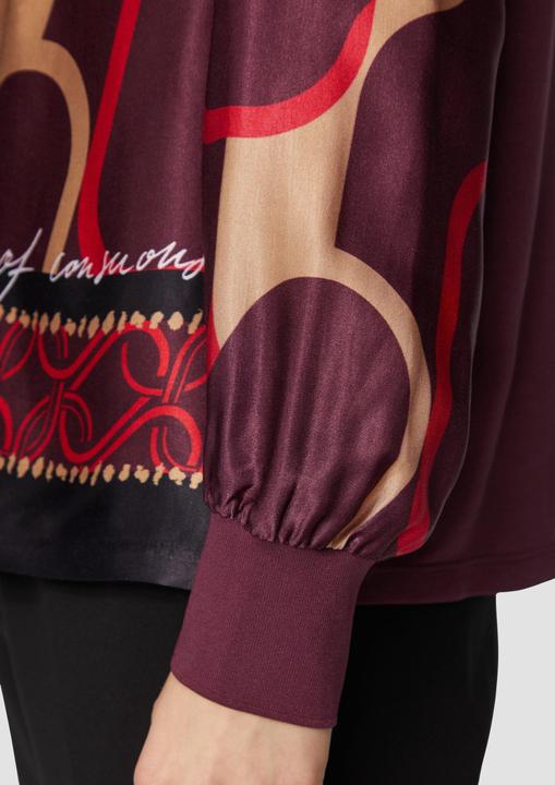 Produktbild S.Oliver T-Shirt Shirt im Fabricmix mit Raff-Details (44)