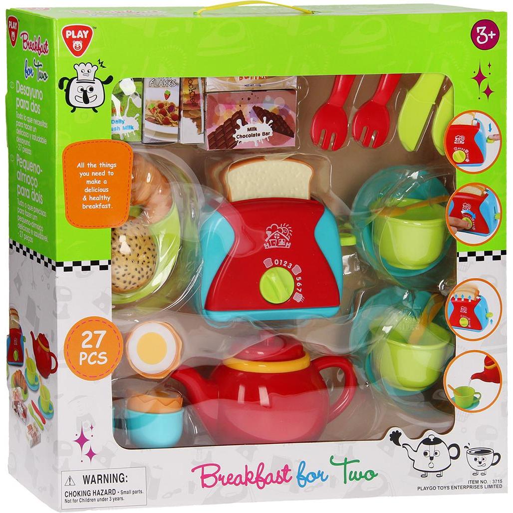 Thumbnail - Magni PlayGo 3715 Spielset Frühstück für Zwei, mit Küchenutensilien, Geschirr und viel Zubehör, 27