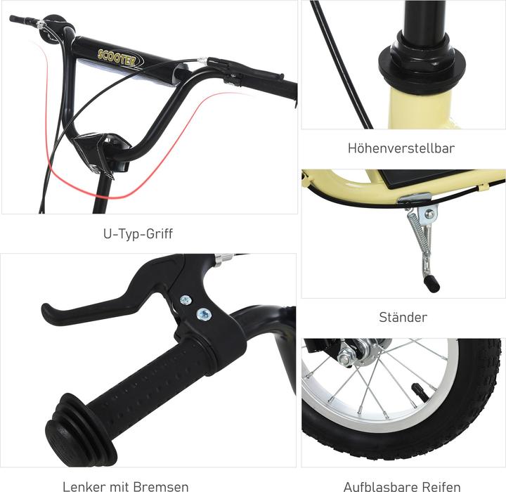 Produktbild Homcom Tretroller mit Handbremse
