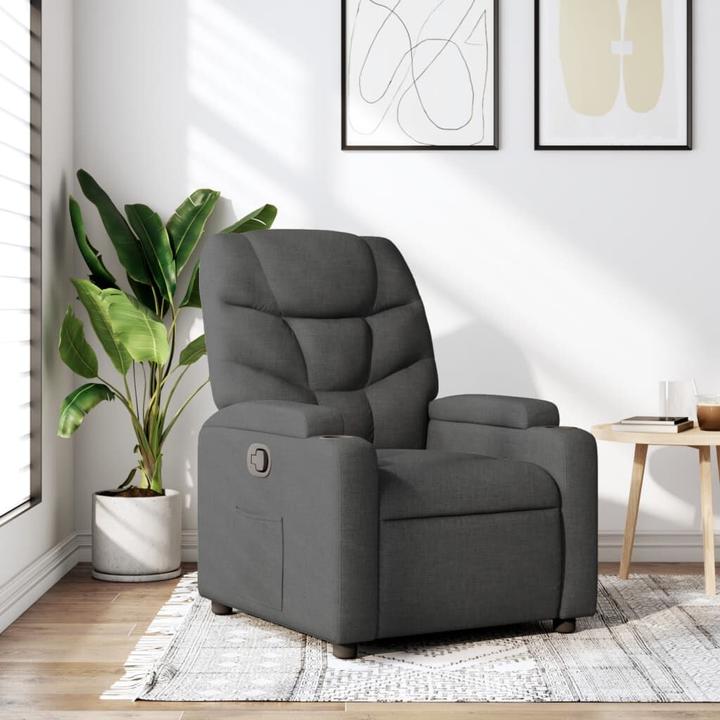Immagine prodotto vidaXL Relaxsessel Dunkelgrau Stoff,Farbe: Dunkelgrau,Material