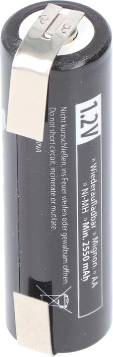 Immagine prodotto AccuCell 2550mAh Akku passend für PHILIPS Rasierer Akku 5810XL, 5811XL, 5814XL, 5818XL, HP2750, HQ6675 (1 pz., 2550 mAh)