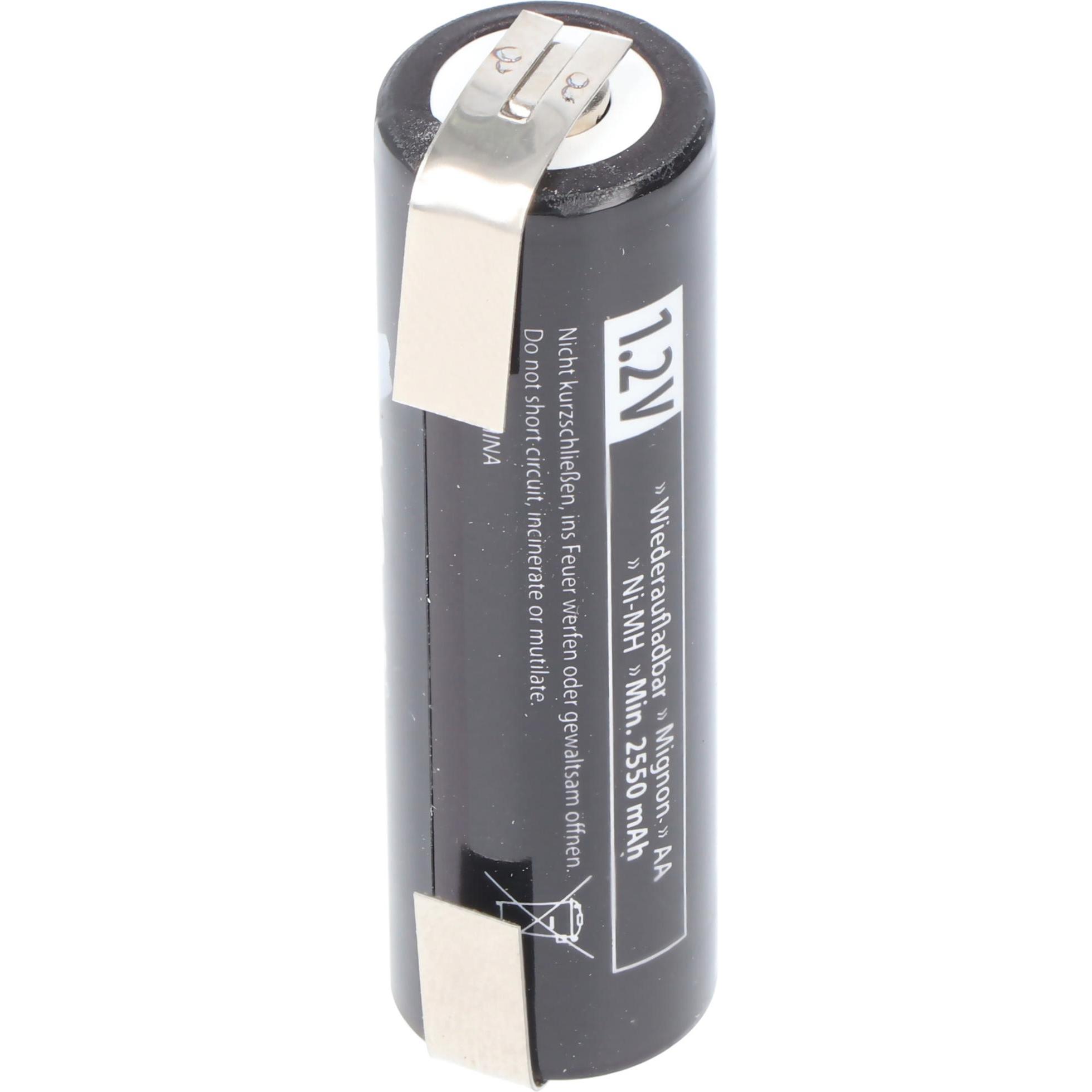 AccuCell 2550mAh Akku passend für PHILIPS Rasierer Akku 5810XL, 5811XL, 5814XL, 5818XL, HP2750, HQ6675 (1 Stk., 2550 mAh...