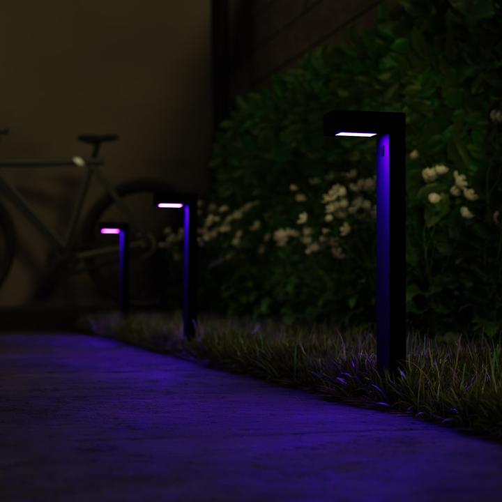 Actual product image Hombli Smart Outdoor Pathway Light, Black (3-pack) (300 lm, IP65)