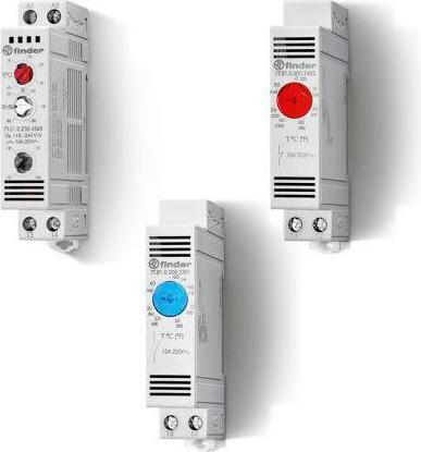 Actual product image Finder Panel Thermostat, DIN-rail mounted, NC c