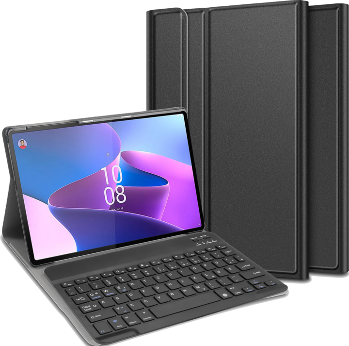 Produktbild Cazy Tastatur Hülle Kompatibel mit Lenovo Tab P11 Pro Gen 2 - Schutz Etui mit magnetisch Abnehmbarer (DE, Lenovo Tab P11 Pro Gen 2)