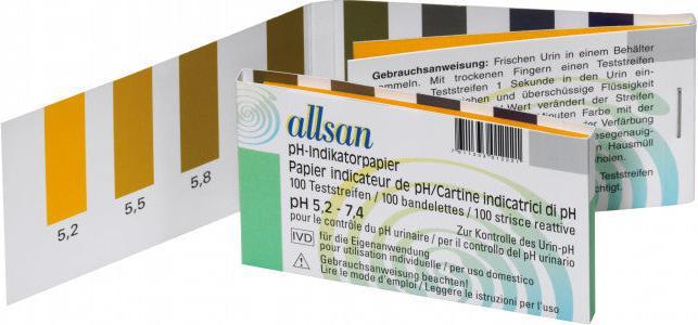 Produktbild Allsan Indikatorpapier (100 x)