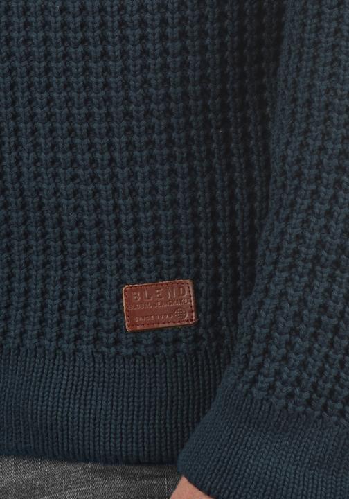Image du produit Blend Weko Pull En Grosse Maille Pull-Over Tricot Pour Homme Avec Col Châle 100% Coton (XL)