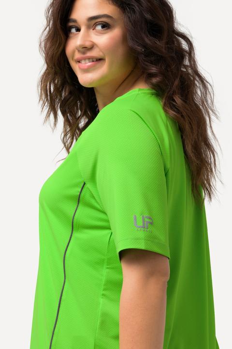 Actual product image Ulla Popken Piping Accent Functional UVP 50+ Stretch Knit Top (46, 48)