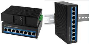 Actual product image LogiLink NS200 Industrial Fast Ethernet Switch 8-Port 10/100 Mbps DIN Rail Mounting (8 Ports)