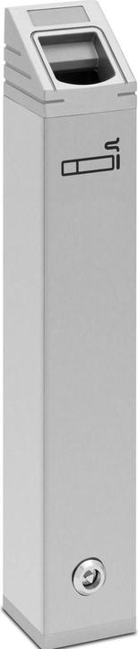 Ulsonix Wandaschenbecher Aschenbecher Wandmontage abschliessbar Silbern 2 L