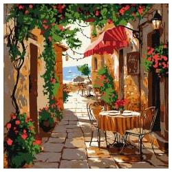 Ideyka Malen nach Zahlen - Café mit Möbeln