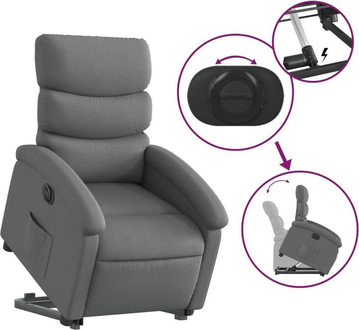 Image du produit vidaXL Relaxsessel mit Aufstehhilfe
