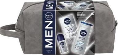 Immagine prodotto NIVEA MEN SET Uomo Silver Control żel pod prysznic 250ml + balsamo per goleniu 100ml + antitraspirante