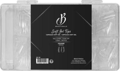 Produktbild Beautynails Bna Soft Gel Tips Square Medium (Kunstnägel)