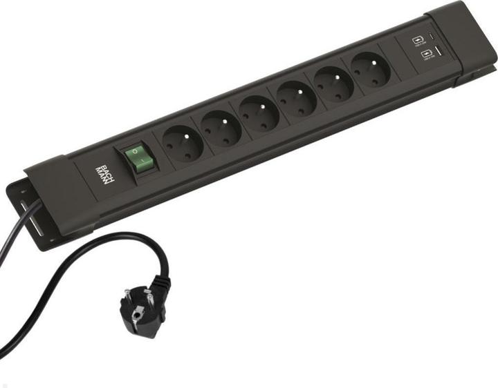 Produktbild Bachmann Steckdosenleiste (6 x, CEE 7/5, CEE 7/3, 2 m)