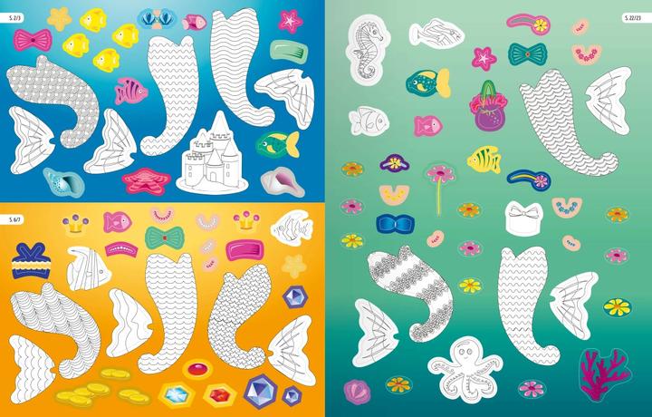 Actual product image Ravensburger My coloring sticker book: mermaids