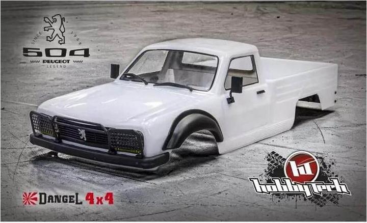 Image du produit Hobbytech Carrosserie Peugeot 504 Pick-Up non peinte, 1:10