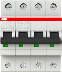 Produktbild ABB S204-K40 Sicherungsautomat 40A pro M compact 4-polig
