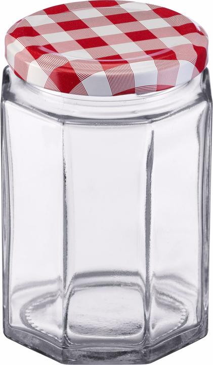 Westmark Set of 6 288ml 6 corner glasses, w. heart decor lid, 63 mm (6 pcs., 0.29 l)