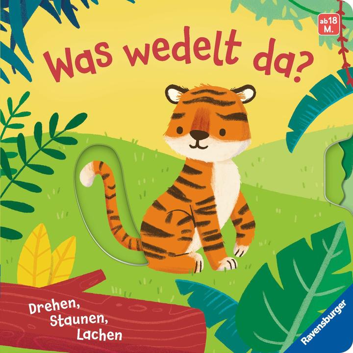 Actual product image Ravensburger What's that wagging? Playbook from 18 months, Picture book, Cardboard picture book (German)