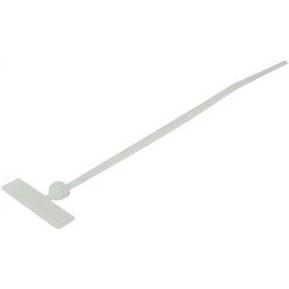 Tecline, Kabelbinder, Kabelbinder mit Beschriftungsfeld (quer), 110 x 2,5 mm, naturfarben, VE 100 Stück Zum Bündeln und ...