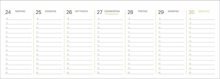 Produktbild Harenberg Die Welt der Kunst Premium-Tischplaner 2027 - Wochenkalender mit 53 Meisterwerken (1 Woche / 2 Seiten)