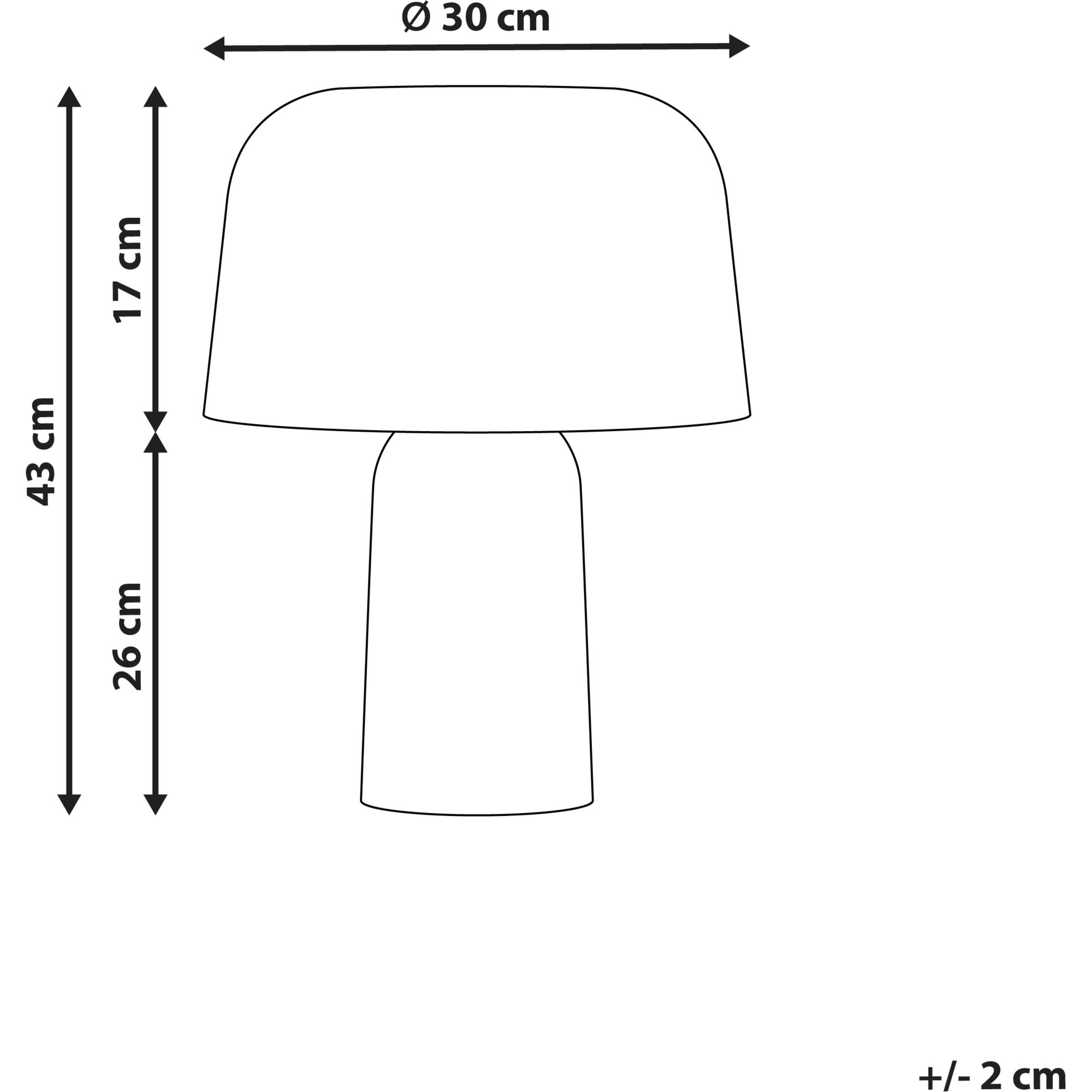 Thumbnail - Beliani, Tischlampe, Carrasco