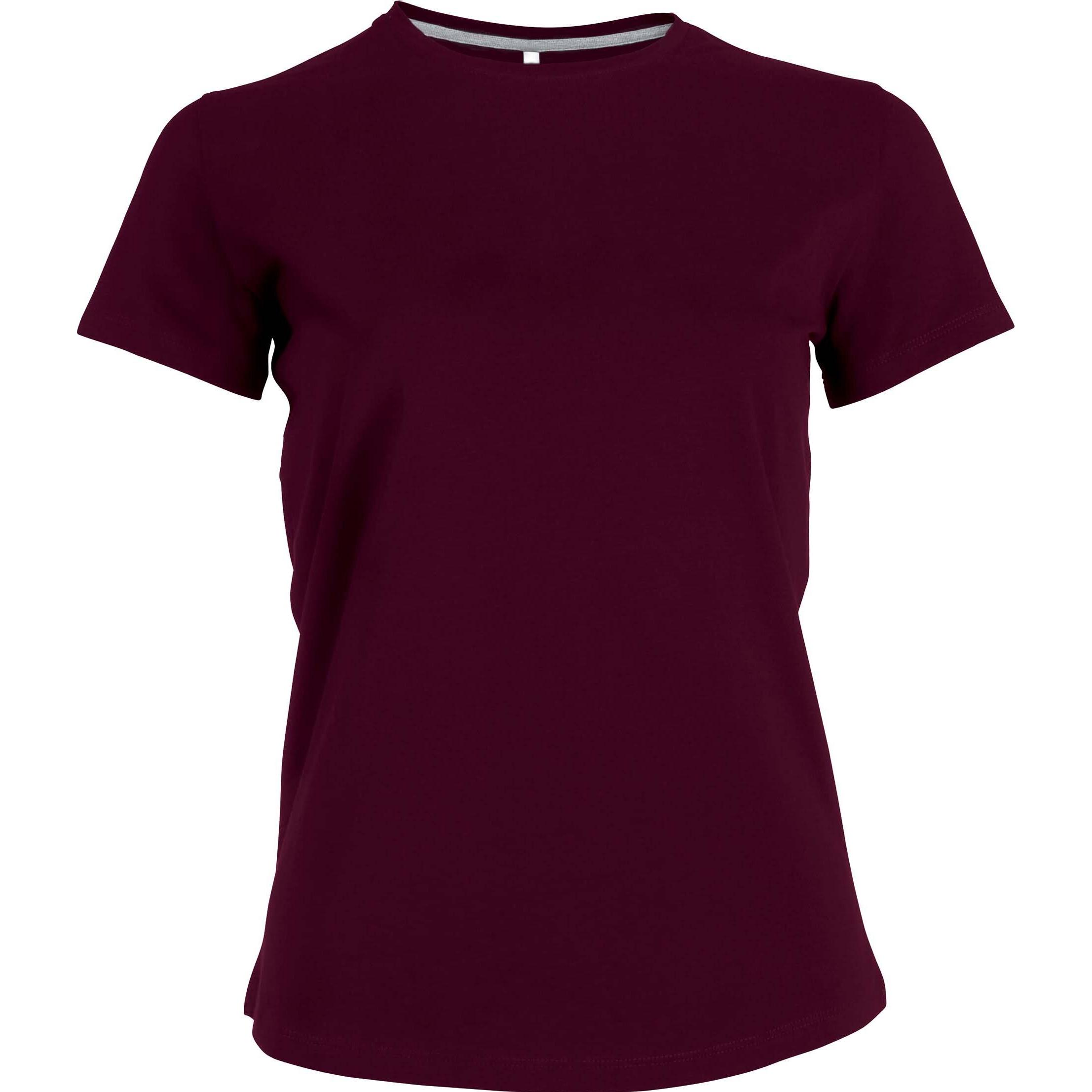 Kariban, Damen, Shirt, Col Rond côton, Rot, (XXL)