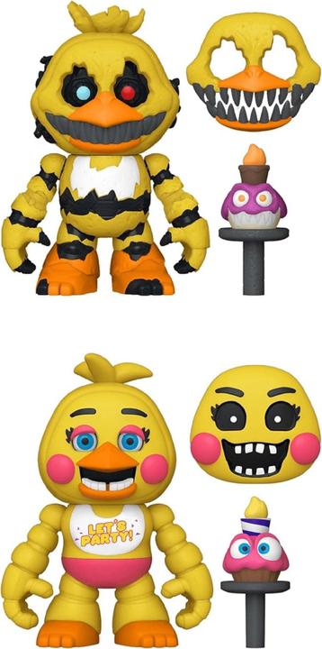 Actual product image Funko Five Nights at Freddy's figurines Snap Nightmare Chica & Toy Chica 9 cm