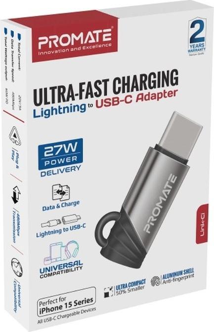 Produktbild ProMate Link-Ci Lighnting-USB-C Adapter (USB-C, Lightning)