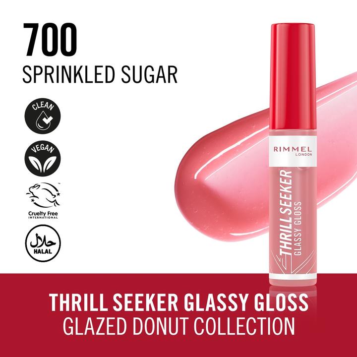 Produktbild Rimmel London Thrill Seeker Glassy Gloss 700 Sprinkled Sugar (700 Sprinkled Sugar)