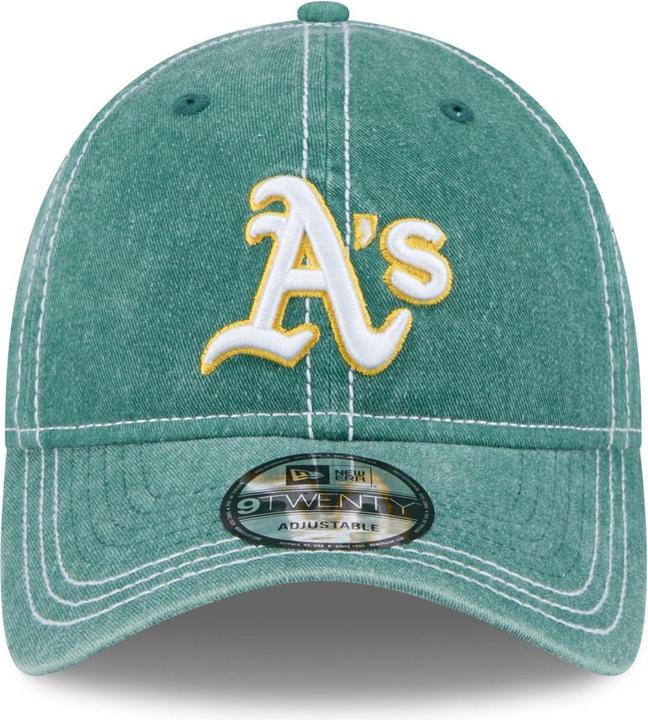 Actual product image New Era 9Twenty Cap - Washed Oakland Athletics Vintage Green