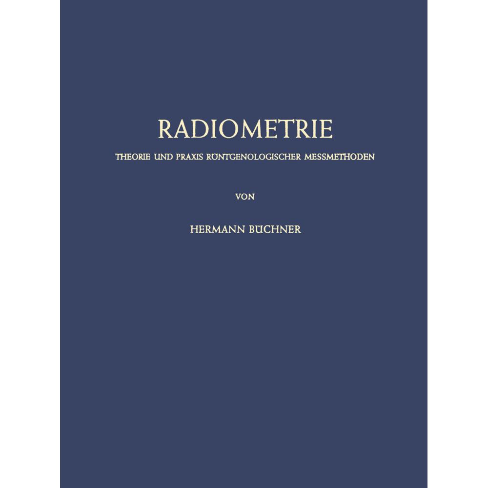 Thumbnail - Radiometrie, Fachbücher von Hermann Büchner