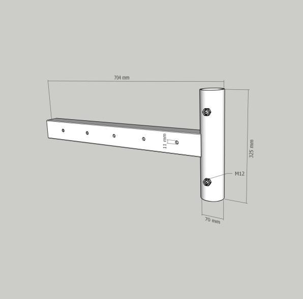 Actual product image Maurelma Directable wall bracket for solar modules