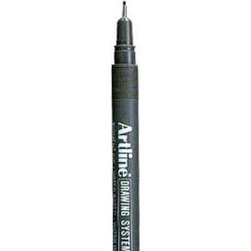 Thumbnail - Artline, Schreibstifte, Drawing System 0.8, Schwarz, Schwarz, 1 Stück(e) (Grau, Schwarz, Metallisch, 1 x)