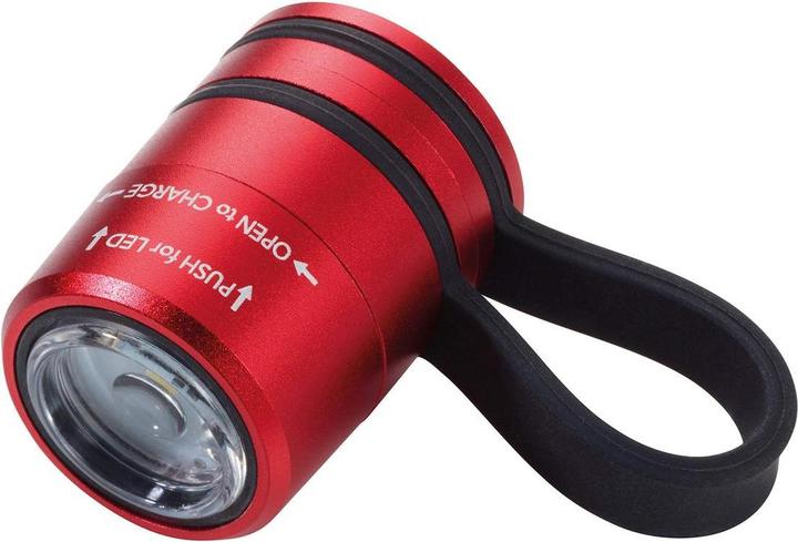 Actual product image Troika ECO RUN Lamp de poche avec lumière LED, 3 fonctions d'éclairage, incl. câble de charge, rouge