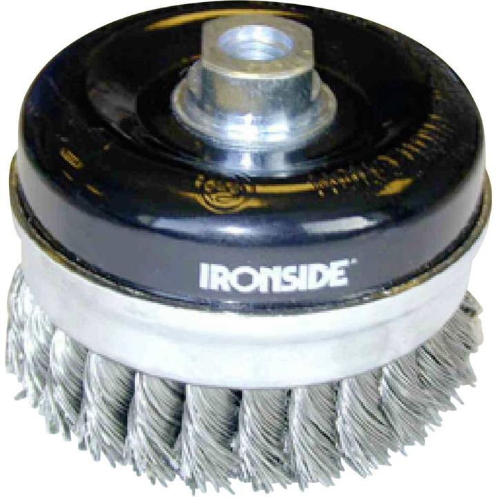 Produktbild Ironside 243007 Topfbürste100mm M14 0,5mm gezopft, für Winkelschleifer