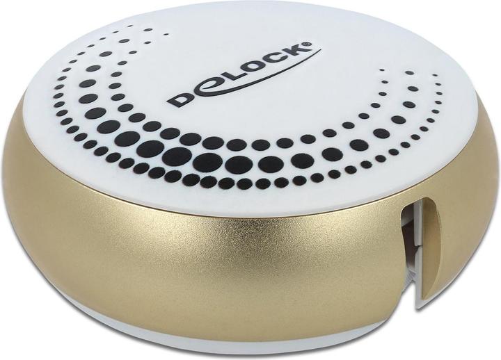 Image du produit Delock Câble USB 2.0 USB-A -Lightning/MicroB fonction auto roll, or (0.92 m, USB 2.0)