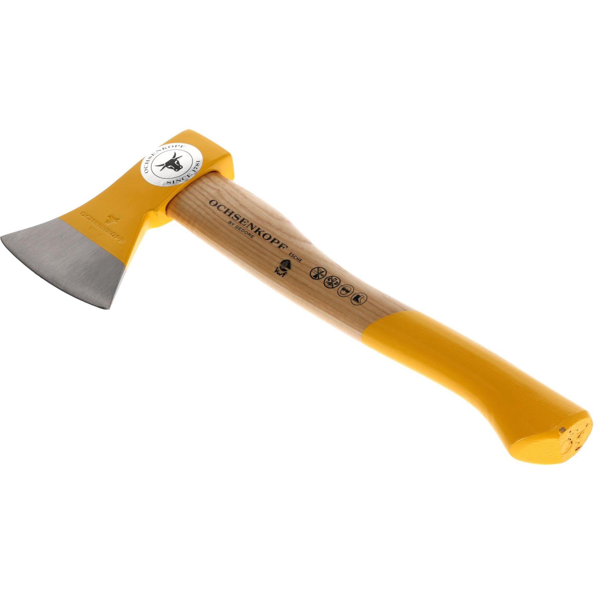 Ochsenkopf, Axt + Beil, Forstbeil, Polierte Schneide, Robustes Eschenholz, 36cm, 0,9 kg
