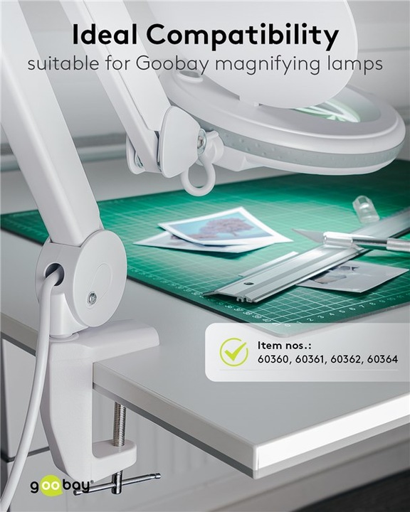 Actual product image FixPoint Magnifier lights replacement table clamp