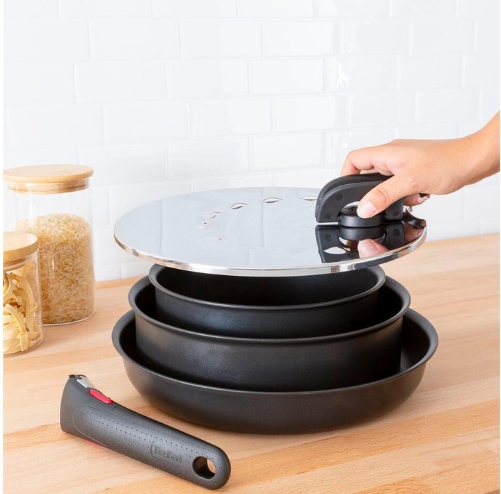 Actual product image Tefal Ingenio G6 Multi Lid 20 to 28cm stainless steel (30.80 cm, Metal, Plastic)