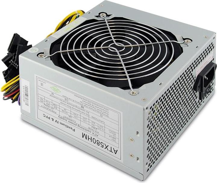 Rhombutech Alimentatore ATX super silenzioso con connettore PCI-E 580 Watt (580 W)