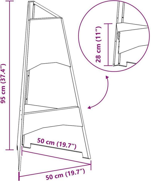 Immagine prodotto vidaXL Outdoor Feuerplatz (45 cm)
