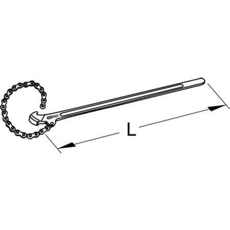 Thumbnail - KS Tools, Zange, BRONZEplus Kettenrohrzange, funkenfrei, leichte Ausführung, Ø 100 mm (600 mm)