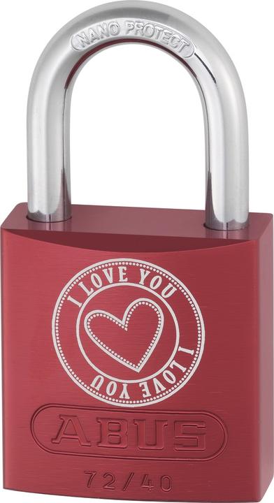 Actual product image Abus 72/40 red Love Lock 5
