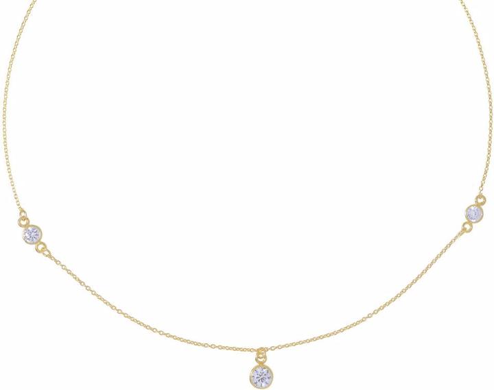 Image du produit Bijouteria Pendentif de chaîne (Cristallin, Argent 925, Plaqué or (plaqué or), 41 cm)