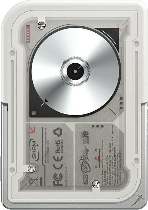 Skinarma Powerbank Nexus Nova Magnetic Kick-Stand 5000mAh 20W PD USB-C MagSafe grey (5000 mAh, 20 W)