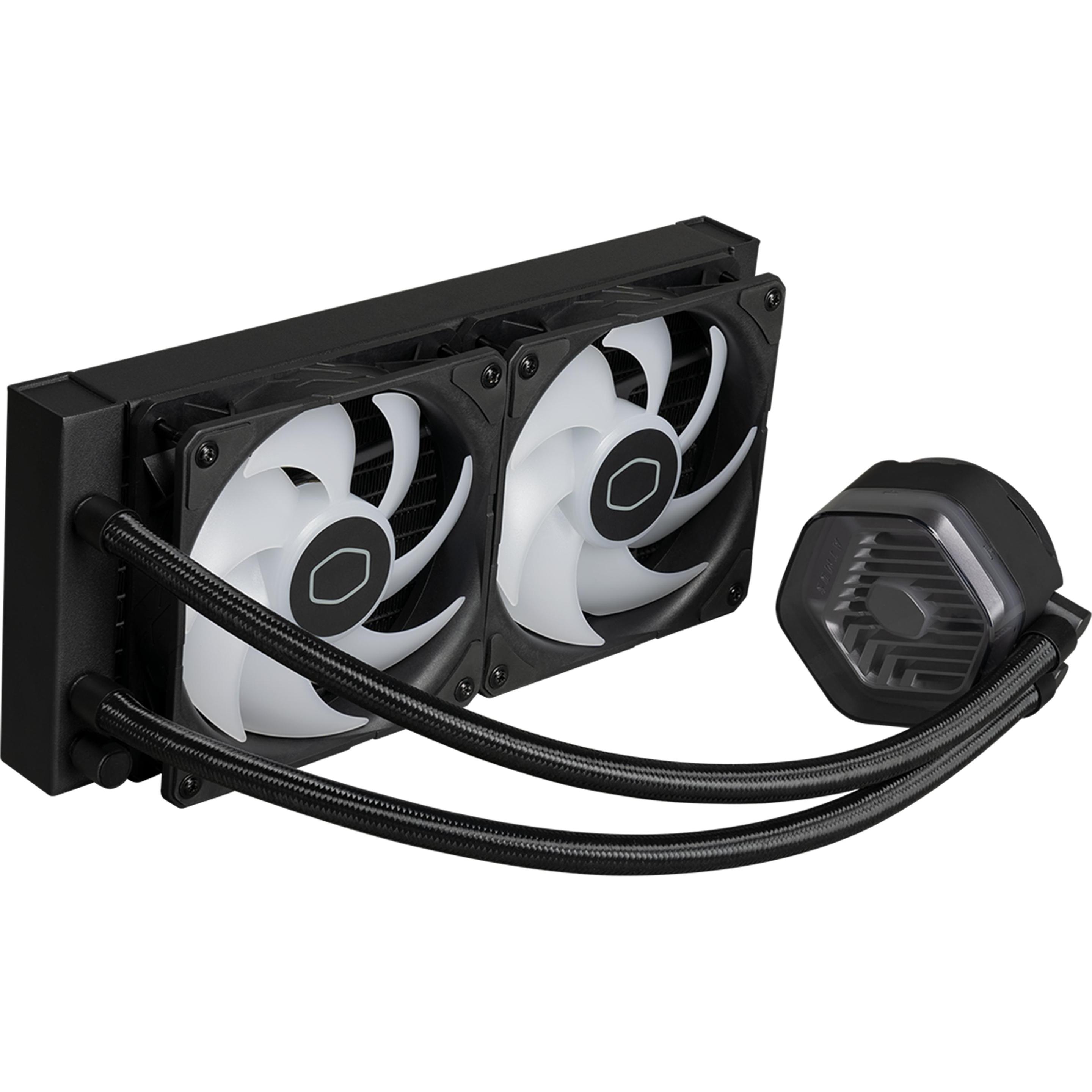 Thumbnail - Cooler Master MasterLiquid 240 Atmos, CPU Wasserkühler, Schwarz