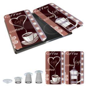 Produktbild Wenko Herdabdeckplatte Universal Mod. Kaffeeduft, 2er Set für alle Herdarten geeignet
